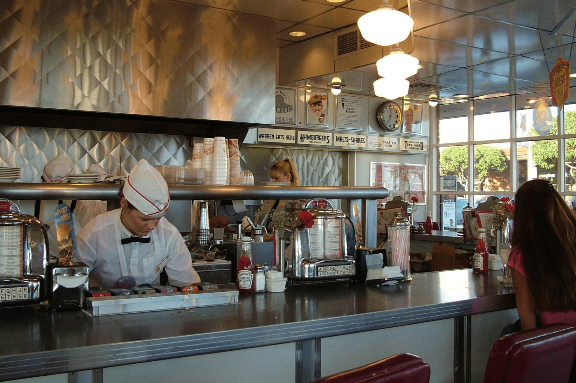 Johnny Rockets Bar Table ArtRewards - Johnny Rockets