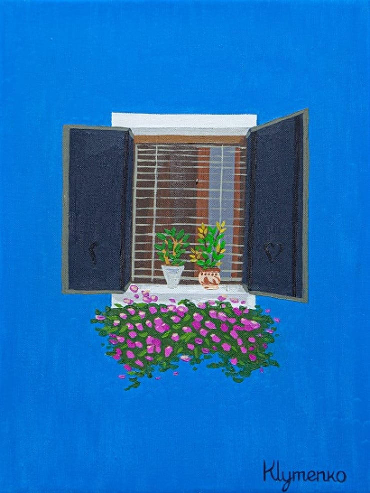 Flowers on the windowsill, Venice